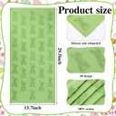 Remagr 2 Pcs Easter Bunny Hand Towels for Bathroom 3D Cotton Embroidery Kitchen Towels Spring Rabbit Bunny Plush Bath Green Pink Decorative Bath Towel Set for Kitchen Bathroom Decor