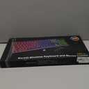 Wireless Keyboard and Mouse Combo, RGB Backlit, Rechargeable & Light Up Letters, Full-Size, Soft Typing, Sleep Mode, 2.4GHz Quiet Keyboard Set for Mac, Windows, Laptop, PC, Trueque (Black)