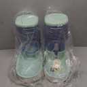 Automatic Dog Cat Feeder and Water Dispenser Gravity Food Feeder and Waterer Set with Pet Food Bowl for Small Medium Dog Puppy Kitten, Large Capacity 1 Gallon x 2 (Green)