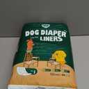 PAWPANG Disposable Dog Diaper Liners Booster Pads for Male & Female Dogs, 100ct, 5 Sizes Options, Doggie Diaper Inserts fit Most Types of Dog Diapers - Pet Belly Bands & Male Wraps (Small(100ct))