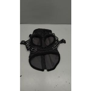 Dog Winter Coat,Warm Jacket Paded Fleece Pet Vest with Built in Harness, Windproof Reflective Cozy Adjustable Snow Pet Coat Clothes with Zipper for Small Dogs, Size XS (Black)