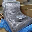 Bean Bag Chair for Adults - Large Bean Bag Chairs with Lumbar Pillow, Oversized Corduroy Memory Foam Boneless Chair with High-Rebound, Lazy Floor Sofa for Reading Gaming Living Room Bedroom, Grey