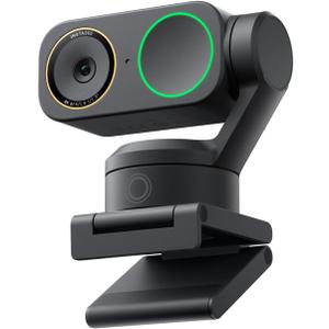 Insta360 Link 2 Pro  4K PTZ Webcam for PC/Mac, 1/1.3 Sensor, Low-Light, AI Tracking, HDR, Directional Noise-Canceling Mics, Supports Stream Deck, Zoom, Teams, Twitch for Streaming or Meetings (Graphite Black)