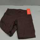 THE GYM PEOPLE Thick High Waist Yoga Pants with Pockets, Tummy Control Workout Running Yoga Leggings for Women (Large, Brown)