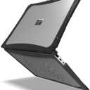 iBenzer Hexpact Case for Microsoft Surface Laptop Go 3 2 1 12.4" 2025-2020 (2013 1943), Heavy Duty Snap on Rugged Protective Cover for K-12 Students Education Classrooms, Drop Tested, Black, MS-LG