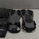 Oumers Snorkel Fins, Travel Size Adjustable Strap Diving Flippers with Mesh Bag and Extra Buckle Connector for Men Women Snorkeling Diving Swimming (XS(Kids US Size 1-4), Black)