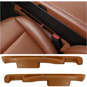 2PCS Car Seat Gap Filler Organizer, Multifunctional Car Gap Stopper Between Seat & Console Prevent Things Drop, Universal Vehicle Interior Phone Holder Accessories for SUVs Trucks (Orange)
