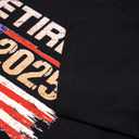Retired 2025 Not My Problem Anymore T-Shirt Funny Retirement Gift for Men USA Flag Tee (X-Large Short, Black)