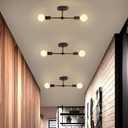 BAODEN 2 Lights Bathroom Wall Sconce Vanity Modern Industrial Wall Lamp Pole Wall Mount Lighting Fixture（Gold/Black Color）