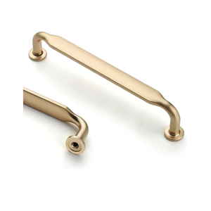 Asidrama 10 Pack 5 Inch(128mm) Brushed Brass Kitchen Cabinet Handles, Cabinet Pulls Kitchen Cabinet Hardware for Cupboard Drawer Pulls