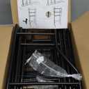 Kitsure Over Toilet Storage Rack - Metal Over Toilet Bathroom Organizer Shelf, Over The Toilet Storage Cabinet with Paper Holder and Hooks, Bathroom Cabinet for Laundry, Black, 3 Tiers (63.2" H)