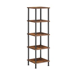HOOBRO 5-Tier Corner Shelf Stand, Corner Square Rack Display Shelf, Tall Storage Plant Stand, Bookcase for Small Spaces, Living Room, Home Office, Kitchen, Rustic Brown and Black BF50CJ01
Amazon's Choice