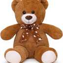 Teddy Bear Stuffed Animal 16'' Small Teddy Bear Plush Toy Gift for Valentine Christmas Birthday Dark Brown (15.7 inches)