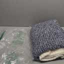 Snuggle Sac Heather Navy Throw Blanket for Couch, Super Soft Warm Microfiber Blankets Navy Blue, Cozy Knit Fuzzy Plush Lightweight Throws for Sofa, Bed, Heather Navy,50x60 inches