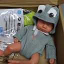 Lifelike Reborn Baby Dolls - 12-inch Full Silicone Newborn, Real Life Baby Dolls with Realistic Veins & Sleeping Pose - Real Baby Reborn Gift Set for Kids Age 3+ (Olivia-girl-wheaten Color)