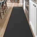 DEXI Kitchen Floor Mats Cushioned Anti Fatigue, 23x94, Large Long Standing Runner Rug Waterproof, Comfort Memory Foam Padded for Front Sink Laundry, Black