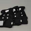 wegreeco Washable Female Dog Diapers Highly Absorbent Reusable Diapers for Dog in Heat Dog Period Diapers, 3 Pack (Black,Small (Small (Newborn-10.5" Waist))