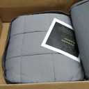 Mr. Sandman Weighted Blanket for Adults Queen Size 15 lbs, Soft Cooling Heavy Minky Blanket for Sleep, Washable Throw Blanket with Glass Beads, 60 x 80 Inches, Grey