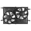 Engine Dual Radiator Cooling Fan Assembly 25927026 Replacement for Chevrolet Traverse 2009-2017 Replacement for GMC Acadia 2007-2017 V6 3.6L Electric Radiator Condenser Replaces 621-390 20972760