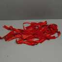 VitalCozy 10 ft Christmas Velvet Bow Garland Pre-Strung Bow Garland Banner with 13 Pcs 7 x 7 Inches Bows Reusable Vintage Velvet Bow Decoration for Xmas Tree Fireplace Staircase(Red)