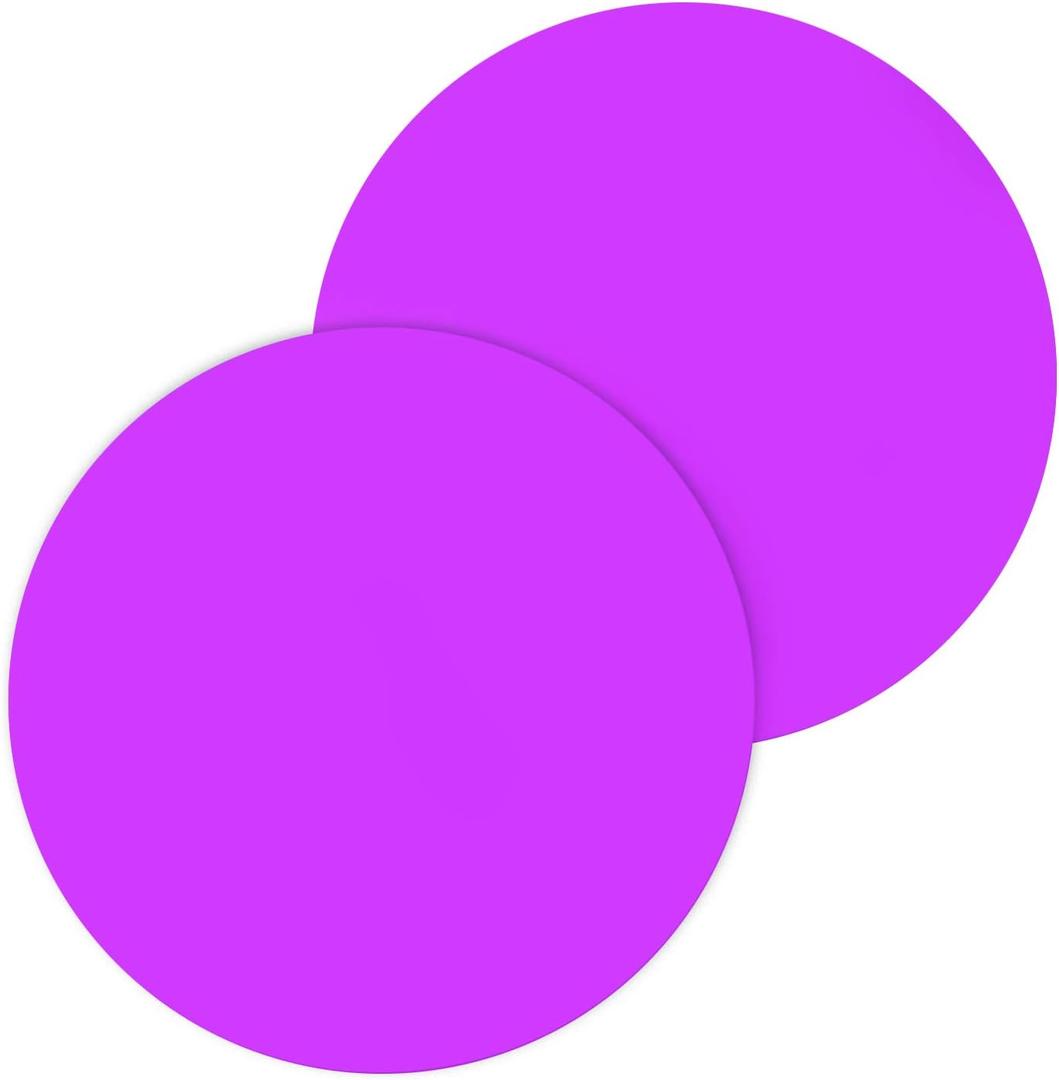 12" Inch Silicone Microwave Multi-Mat, Non-Stick Heat Resistant Oven Mat Microwave Trivet Mat - 2 Pack (Purple)