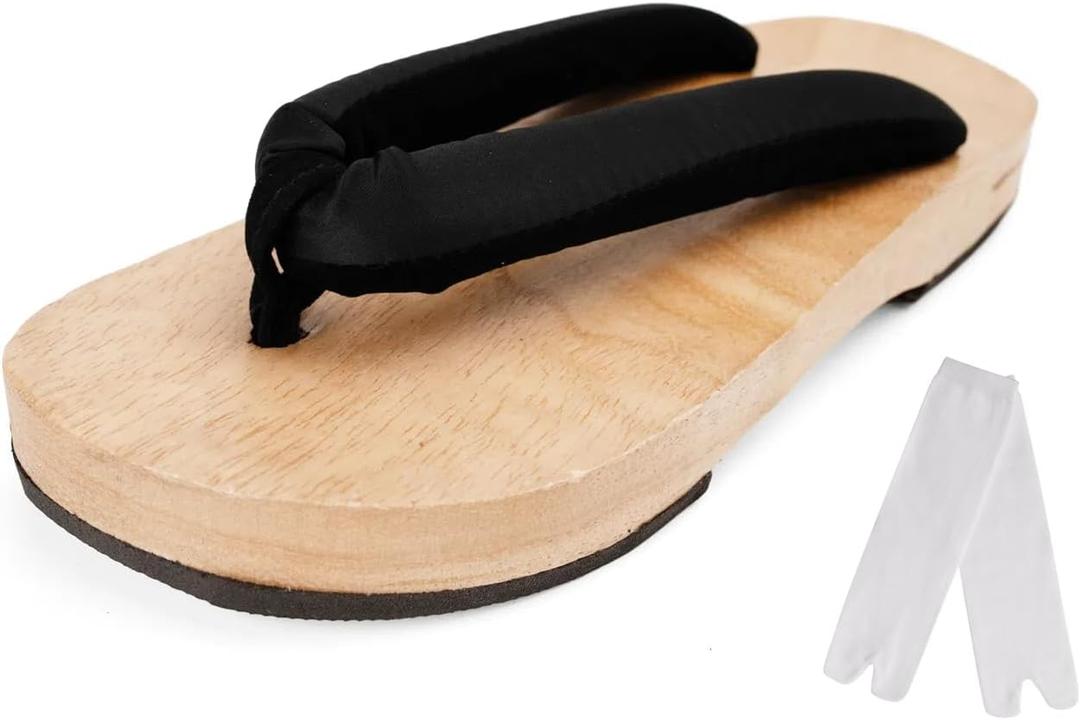Japanese Wooden Clogs Geta Slippers (8-9)