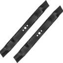 Lawn Mower Mulching Blade for 21" Deck Compatible with Hus-qvarna Crafts-man AYP Pou-LAN Lawn Tractor, Replaces 165833, 175064, 176135, 189028, 406712, 532406712, 532175064, 331737B, 2 Pack