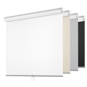 ChrisDowa Cordless Free-Stop 100% Blackout Blinds for Windows, Roller Windows Shades with Thermal Insulated, UV Protection Fabric for Living Room, Office and Home. Easy to Install.White,34" W X 72" H