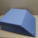 DMI Firm Wedge Pillow, Leg Pillow, Bolster Pillow, FSA Eligible Incline Pillow for Leg Elevation, Snoring, Foot Circulation, Pregnancy, Sciatica, Blue, 28.9 x 19.5 x 10