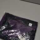 SeNight Women Church Dress Sexy V Neck Dresses Bodycon Black Long Sleeve Mini Dresses (XXL, PurpleBlack)