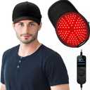 Laser Hair Growth Cap, Red Light Hat, Black