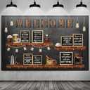 Qilery Coffee Motivational Bulletin Board Set Industrial Inspirational Welcome Classroom Decoration Positive Bulletin Board Cutout Classroom Decoration for Back to School Educational Material