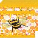 Bayson 50 Pieces Summer Bee Honey Colorful Paper Placemats Disposable Durable Yellow Farm Flower Place Mats Great for Party Holiday Kitchen Dining Room Table Decorations 11" x 17"