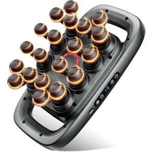 Envyvip 20-Head Massage Gun Set, Back Massager for Pain Relief Deep Tissue, Multi Head Ball Massager Gun for Body, Butt, Lower Back, Leg, Arm, Foot - 3 Modes 30 Speeds - Gifts for Men, Women, Dad, Mom