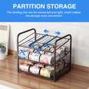 3 Tier Stackable Can Rack Organizer,for food storage,kitchen cabinets or countertops,Storage for 36 cans,Bronze