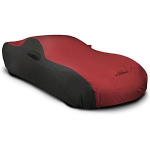 Coverking Custom Fit Exterior Car Cover Designed for Select Lexus RX350 Model Vehicles: Stormproof Fabric, Black Sides with Red Center