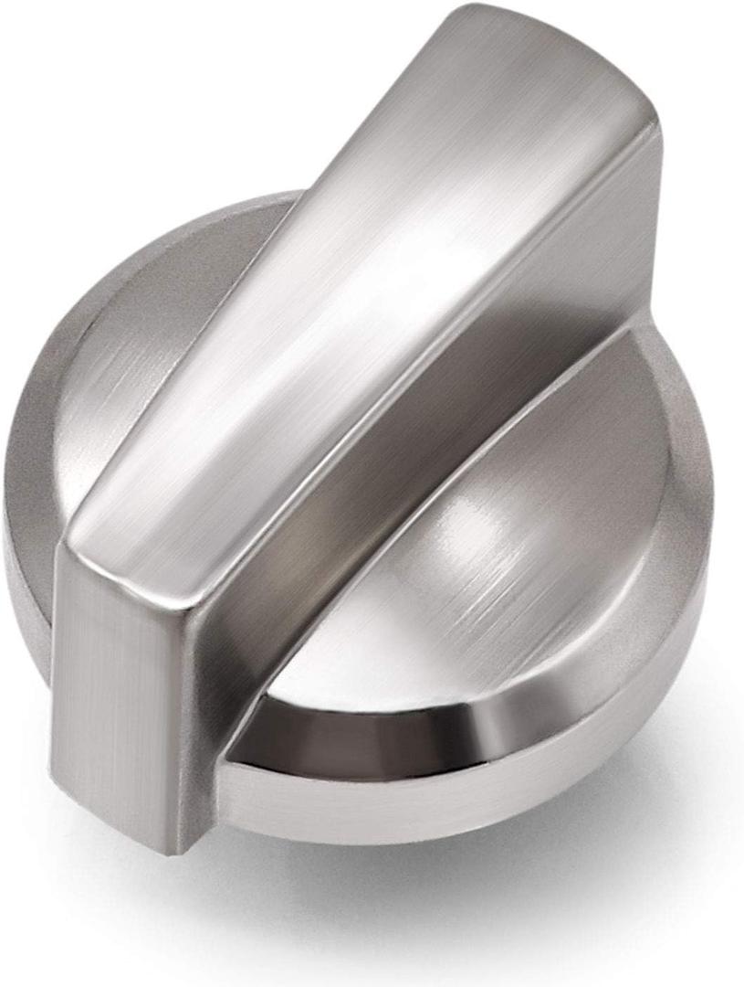 Funmit WB03X25796 Heavy Duty Burner Knob Exact Replacement for GE Range WB03T10326 (Stainless Steel)