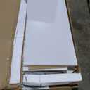 Tvilum 4-Drawer Desk, Modern White Office Writing Desk with Storage, Compact and Functional Desk for Home or Office