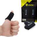 Thumb Sleeves Pair for Training, Weightlifting, BJJ, Golf, Basketball, & Everyday Activities | Compression Thumb Sleeve with Anti-Slip Grips for Protection, Blister Prevention, & Relief (Small)