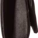 Jessica McClintock Angel Satin Tuxedo Flap Evening Clutch (One Size, Black)