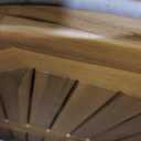 Bare Decor Indoor/Outdoor Solid Teak Wood Spinning Lazy Susan, Extra Large 32" Round