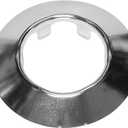 Adjustable Fire Sprinkler Escutcheon Skirt, SHORT TAPER Escutcheon Pendant Skirt Chrome Plated, Works with Standard 401 Style Cup, Short Cup, and Retrofit 2 Piece Cup, Fire Sprinkler Skirt - 12 PK