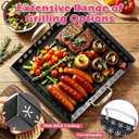 Vegetable Grill Basket for Outdoor Grill - 18.9"*16.5"Extra Large XXXL Heavy-Duty Veggie Grilling Basket, Non-stick Enamel Coating, Grilling Accessories for Grills and Vegetables