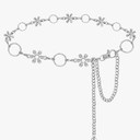 LIMHOO Metal Waist Chain for Women Rhinestone Chain Belt Crystal Waist Belt for Dress