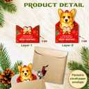 2 x Corgi Ornament, Corgi Ornaments for Christmas Tree, Unique Dog Letter Christmas Ornaments 2025 Gifts for Lover, Dog Ornament and Decor Gift Wood Acrylic 2 Layers Xmas Ornaments