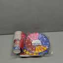 Dog Paw Birthday Party Supplies, 97 PCS Colorful Dog Bones Paw Party Decorations Favors, Includes Dog Bones Tablecloth, Disposable Paper Plates, Forks, Napkins and Paper Cups, Serves 16 Guests