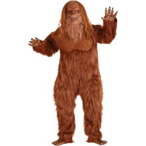 Adult Jack Links Sasquatch Halloween Costume | Bigfoot Mascot Complete Outfit | Officially Licensed (Large)