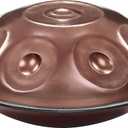 Handpan Steel Drum Instrument 440Hz 10 Notes in D Minor 22inches Handmade, Percussion Instrument
