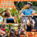 Maxdot 36 Pack 14.2 OZ Basketball Plastic Cups with Lid and Straw Bulk Basketball Cup with Lid and Straw Clear Reusable Plastic Juice Bottles Tumbler for Sport Themed Party Favors Birthday Team Gifts
