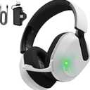 Gvyugke Wireless Gaming Headset for Xbox Series X/S, Xbox One, PS5, PC, Bluetooth 6.0 Gaming Headphones with Flip-to-Mute Noise-Canceling Mic, Foldable, 3D Surround Sound, 45H Battery - White